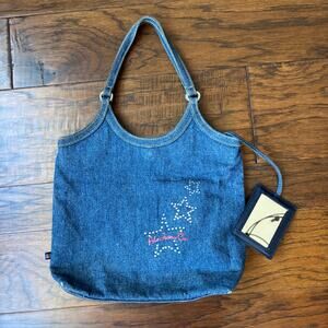VINTAGE Y2K Polo Jeans Co. Ralph Lauren Denim Star Mini Tote Handbag Purse